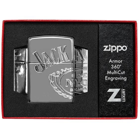 Mechero Zippo Jack Daniel's Armor - Black Ice