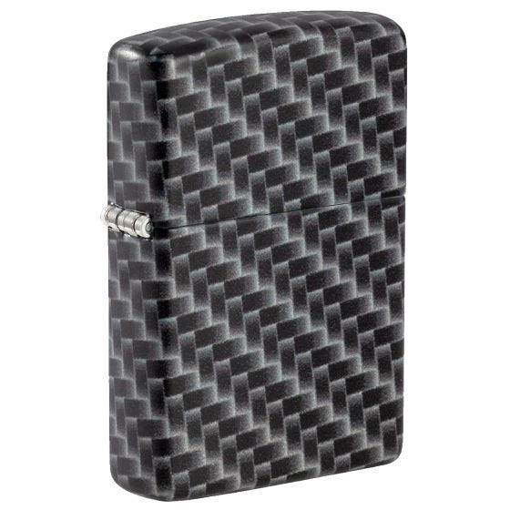 Mechero Zippo Carbon Fibre Design - White Matte