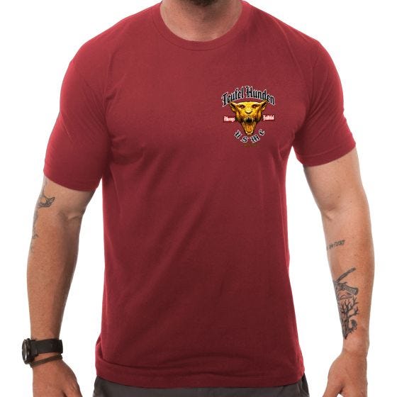 Camiseta 7.62 Design USMC Devil Dog en rojo