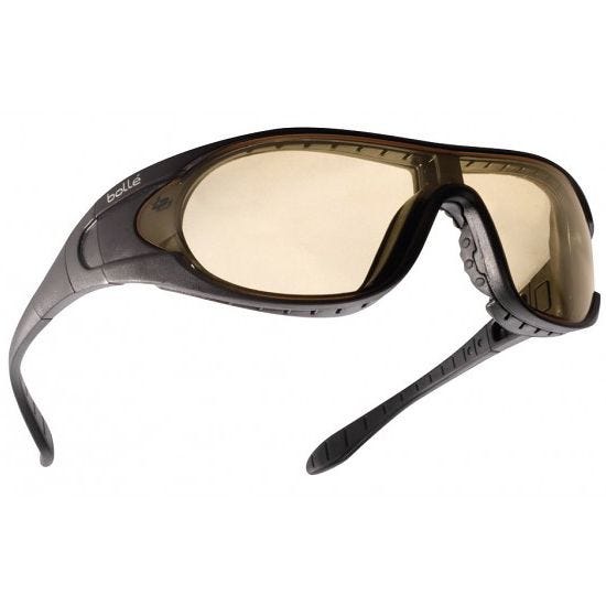 Gafas balísticas Bolle Raider lentes transparentes + ahumadas + amarillas / montura en negro