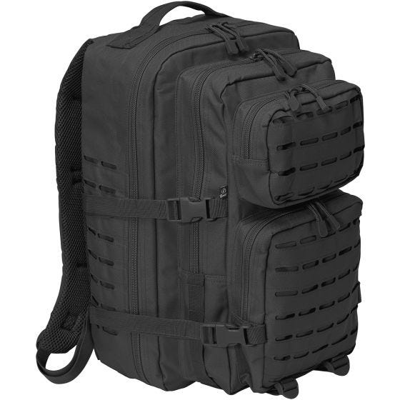 Mochila Brandit US Cooper Lasercut grande en negro