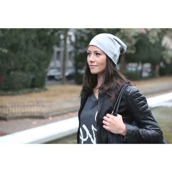 Gorro de punto Brandit monocolor en Anthracite