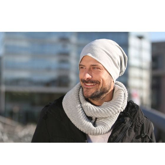 Gorro de punto Brandit monocolor en Anthracite
