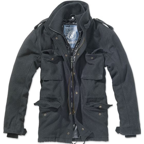 Chaqueta de lana Brandit M-65 Voyager en negro