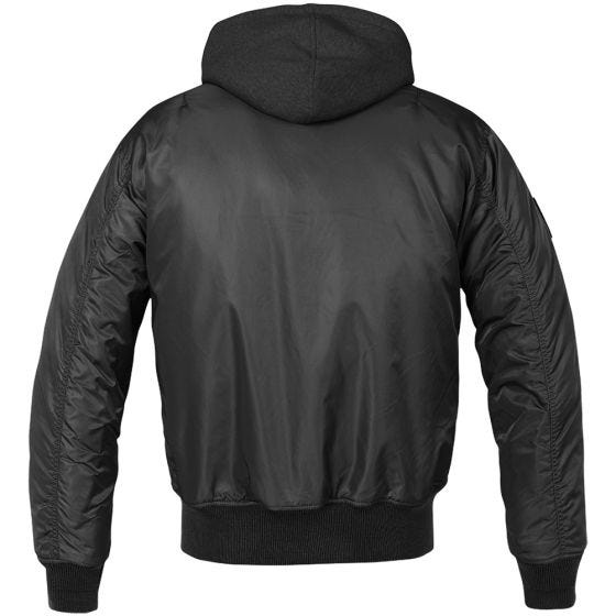 Chaqueta con acolchado y capucha Brandit MA1 en negro
