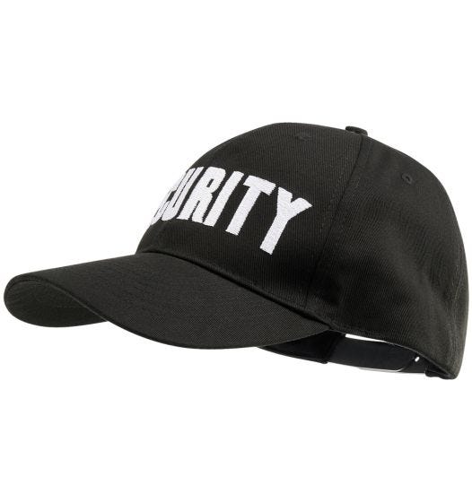 Gorra para fuerzas de seguridad Brandit - Negro