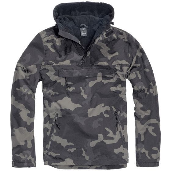 Cortavientos Brandit en Dark Camo