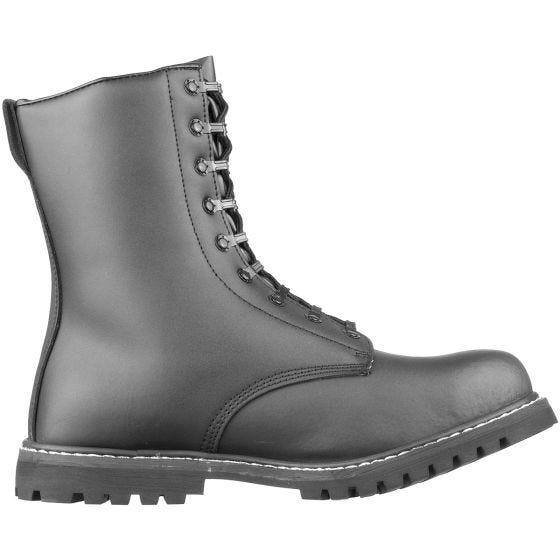 Botas militares Brandit Combat con pelo sintético en negro