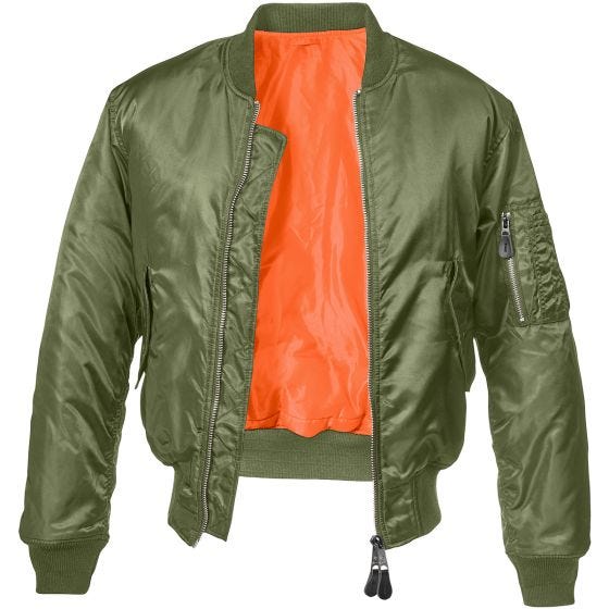 Chaqueta Brandit MA1 en verde oliva