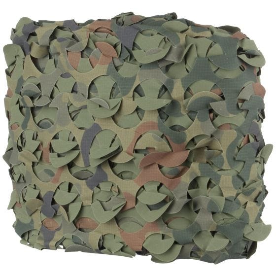 Red de camuflaje en 3D Camosystems Ultra-lite 3 x 2,4 m en Flecktarn