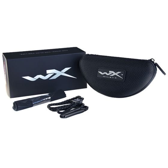 Gafas Wiley X WX Valor con lentes ahumadas grises + transparentes y montura en negro mate