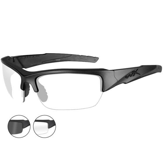 Gafas Wiley X WX Valor con lentes ahumadas grises + transparentes y montura en negro mate