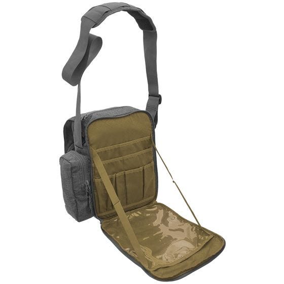 Bolsa bandolera Civilian Lab Grayman Kato para tableta y portátil en gris