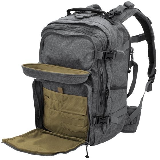 Mochila Civilian Lab Grayman Patrol con cápsula termoformada en gris