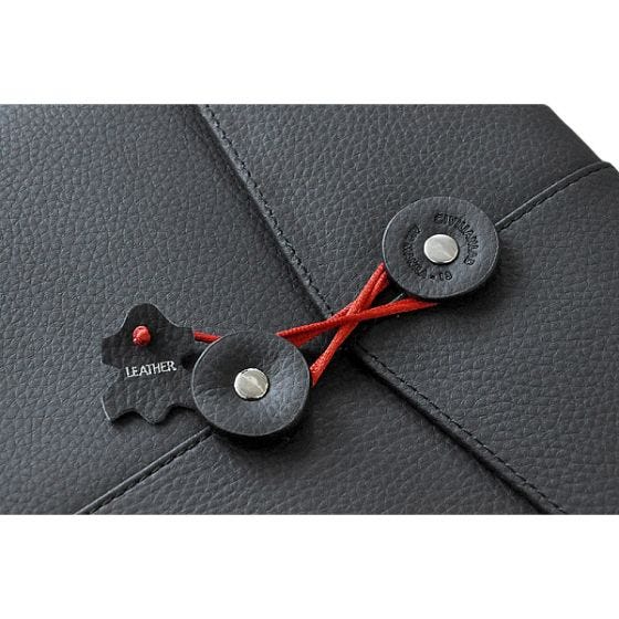 Funda Civilian Manila 11 para MacBook Air 11" / portátil de cuero en negro