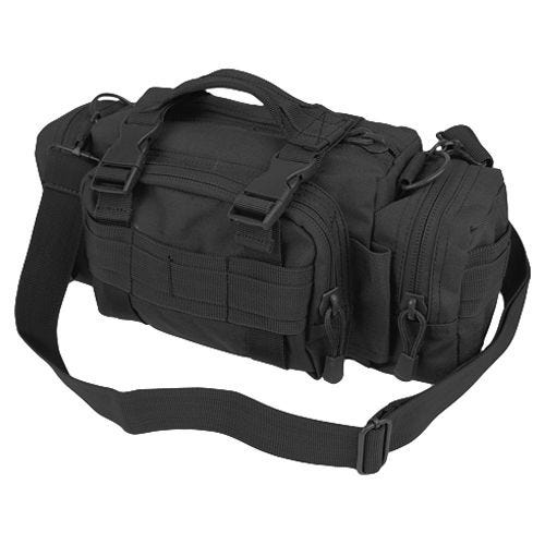Bolsa de transporte con diseño modular en negro