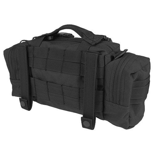 Bolsa de transporte con diseño modular en negro