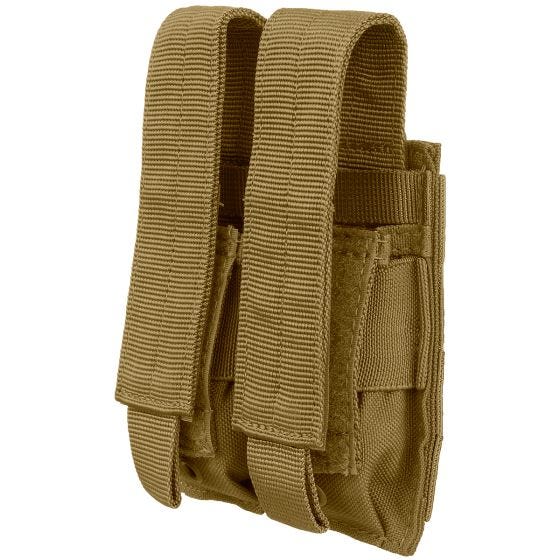 Portacargador doble de pistola Condor en Coyote Brown