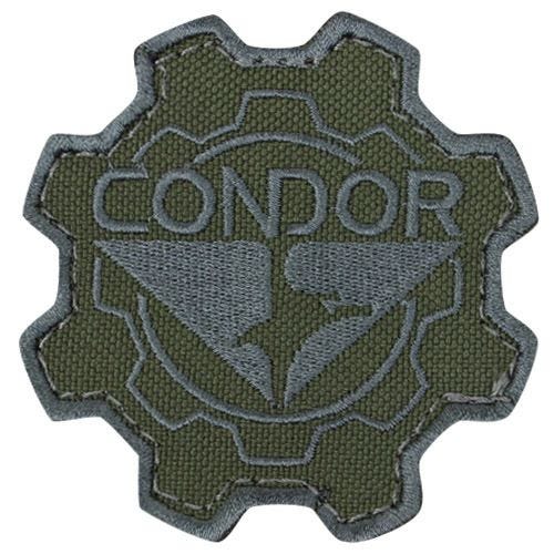 Parche Condor con diseño de rueda dentada en Olive Drab