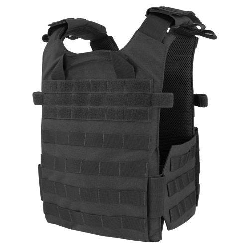 Chaleco portaplacas ligero Condor Gunner en negro