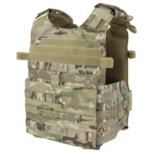Chaleco portaplacas ligero Condor Gunner en MultiCam