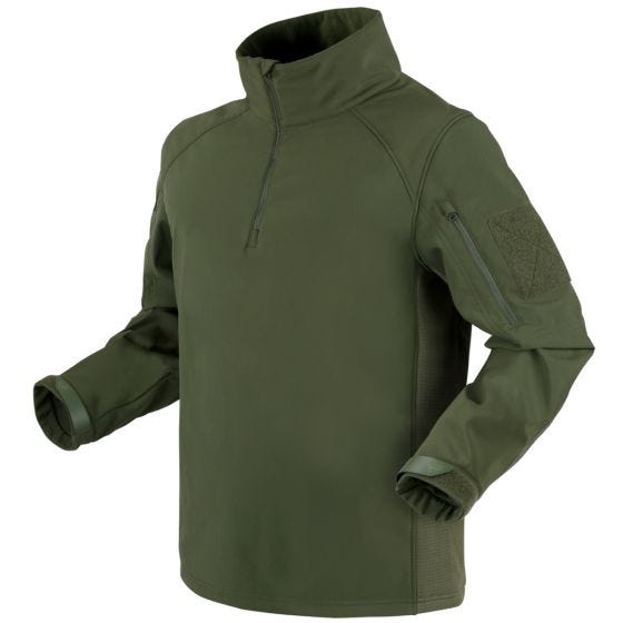 Cazadora SoftShell con cremallera de 1/4 Condor Patrol - Olive Drab