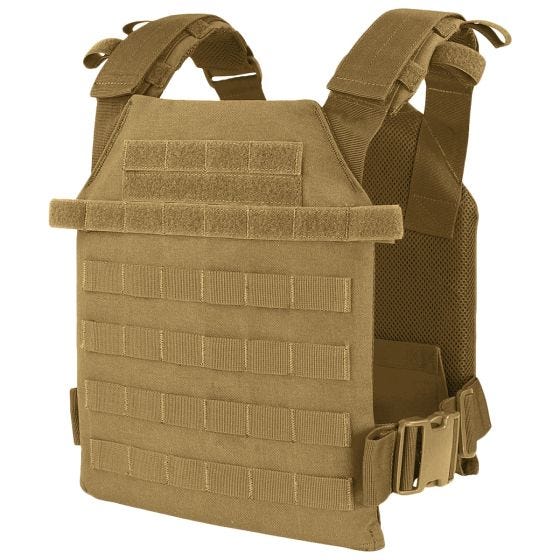 Chaleco portaplacas ligero Condor Sentry en Coyote Brown