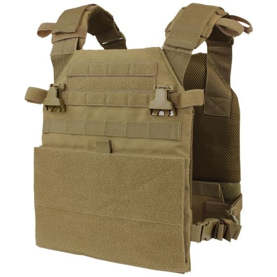 Chaleco portaplacas Condor Vanquish en Coyote Brown