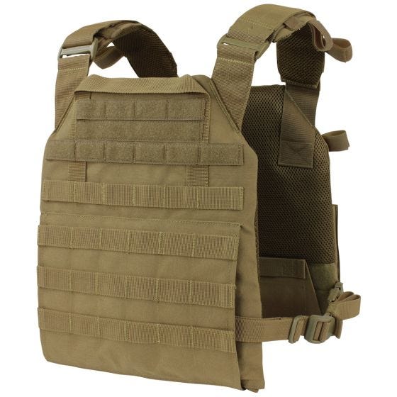 Chaleco portaplacas Condor Vanquish en Coyote Brown
