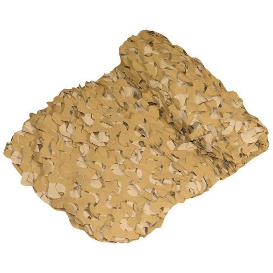 Red de camuflaje Camosystems Netting Crazy Camo en Desert de 6 x 2,4 m