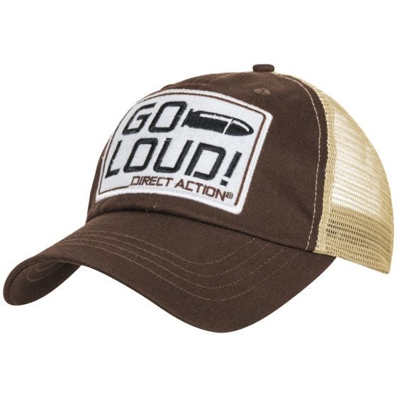 Gorra de malla Direct Action GO LOUD! en marrón