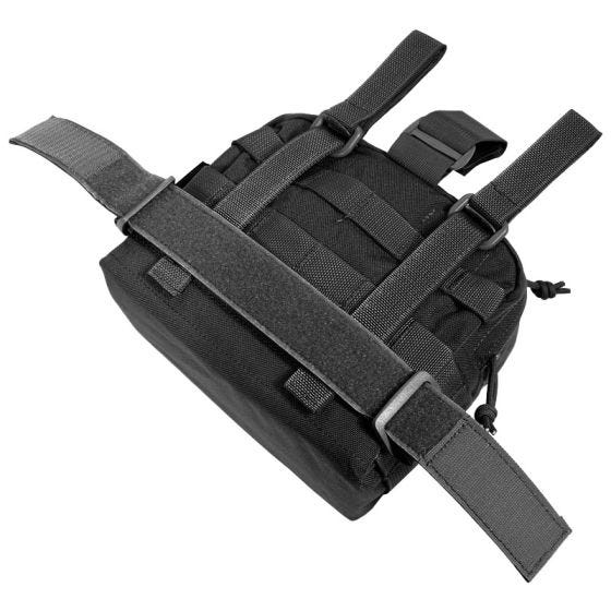 Bolsa de pierna para accesorios Flyye con sistema MOLLE en negro