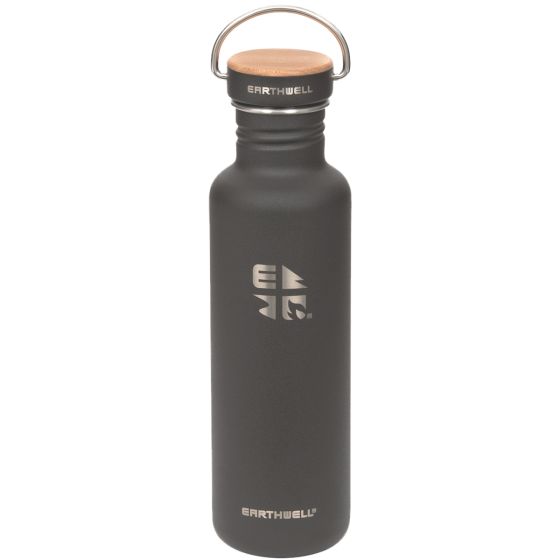 Botella de una capa Earthwell Woodie de 800 ml en Maple / Volcanic Black