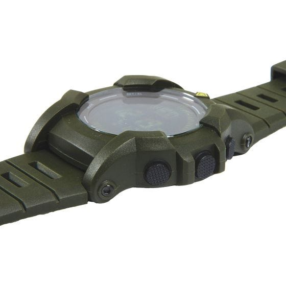 Reloj digital con brújula First Tactical Canyon en OD Green