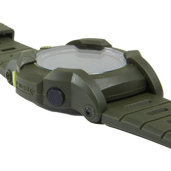 Reloj digital con brújula First Tactical Canyon en OD Green