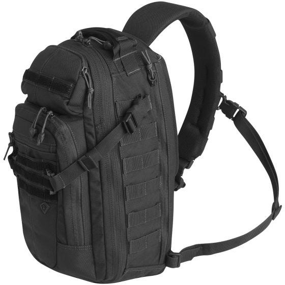 Mochila bandolera First Tactical Crosshatch en negro