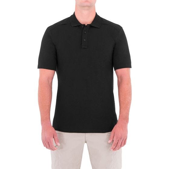 Polo de manga corta con portabolígrafos para hombre First Tactical hecho de algodón en negro