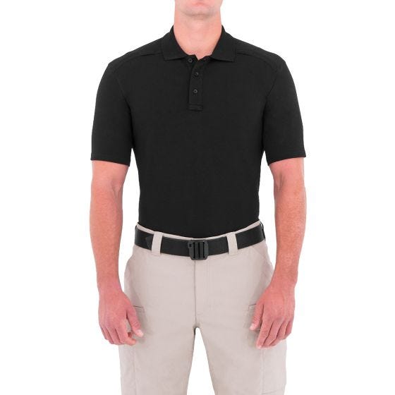 Polo de manga corta con portabolígrafos para hombre First Tactical hecho de algodón en negro