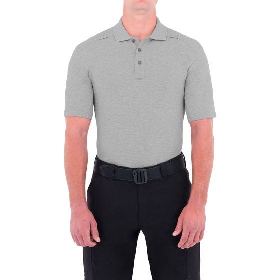 Polo de manga corta con portabolígrafos para hombre First Tactical hecho de algodón en Heather Grey