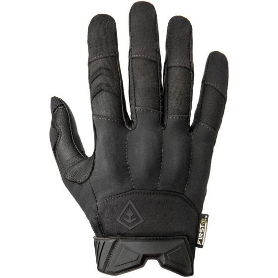 Guantes con nudillos duros para hombre First Tactical en negro