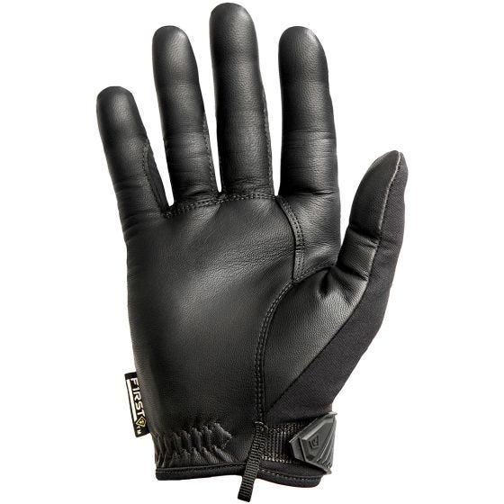 Guantes con nudillos duros para hombre First Tactical en negro