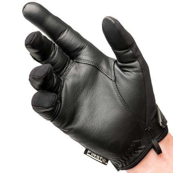 Guantes con nudillos duros para hombre First Tactical en negro