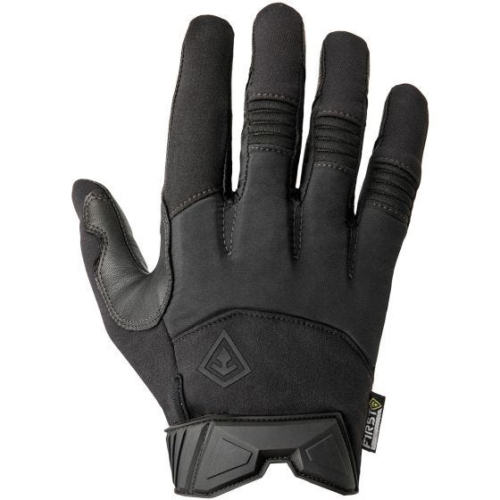 Guantes de servicio acolchados para hombre First Tactical de tamaño mediano en negro