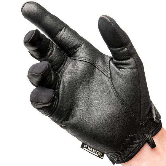 Guantes de servicio acolchados para hombre First Tactical de tamaño mediano en negro
