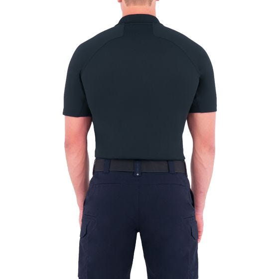 Polo de manga corta de alto rendimiento para hombre First Tactical Defender en Midnight Navy