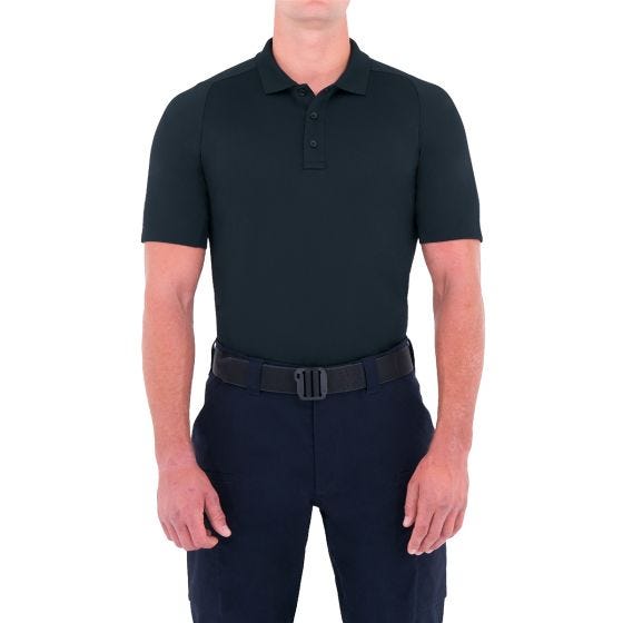 Polo de manga corta de alto rendimiento para hombre First Tactical Defender en Midnight Navy
