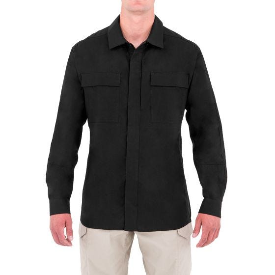 Camiseta de manga larga para hombre BDU First Tactical Tactix en negro