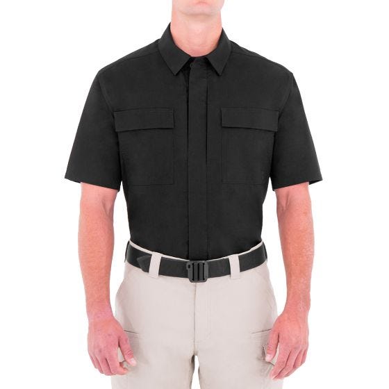 Camiseta de manga corta para hombre BDU First Tactical Tactix en negro