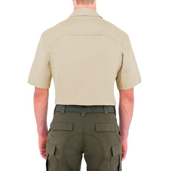 Camiseta de manga corta para hombre BDU First Tactical Tactix en caqui