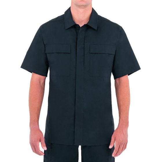 Camiseta de manga corta para hombre BDU First Tactical Tactix en Midnight Navy